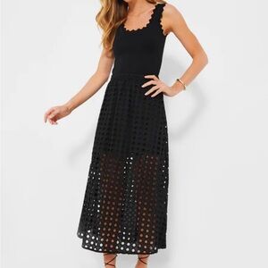 NWT TUCKERNUCK Black Cotton Eyelet Eve Skirt